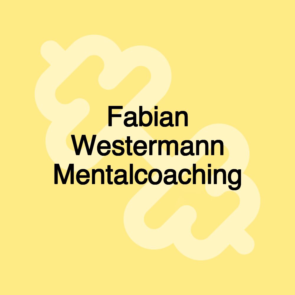 Fabian Westermann Mentalcoaching