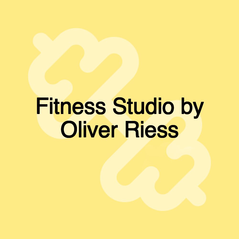 Fitness Studio by Oliver Riess