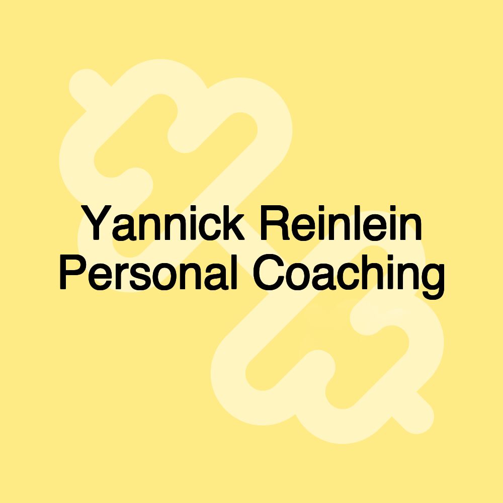 Yannick Reinlein Personal Coaching