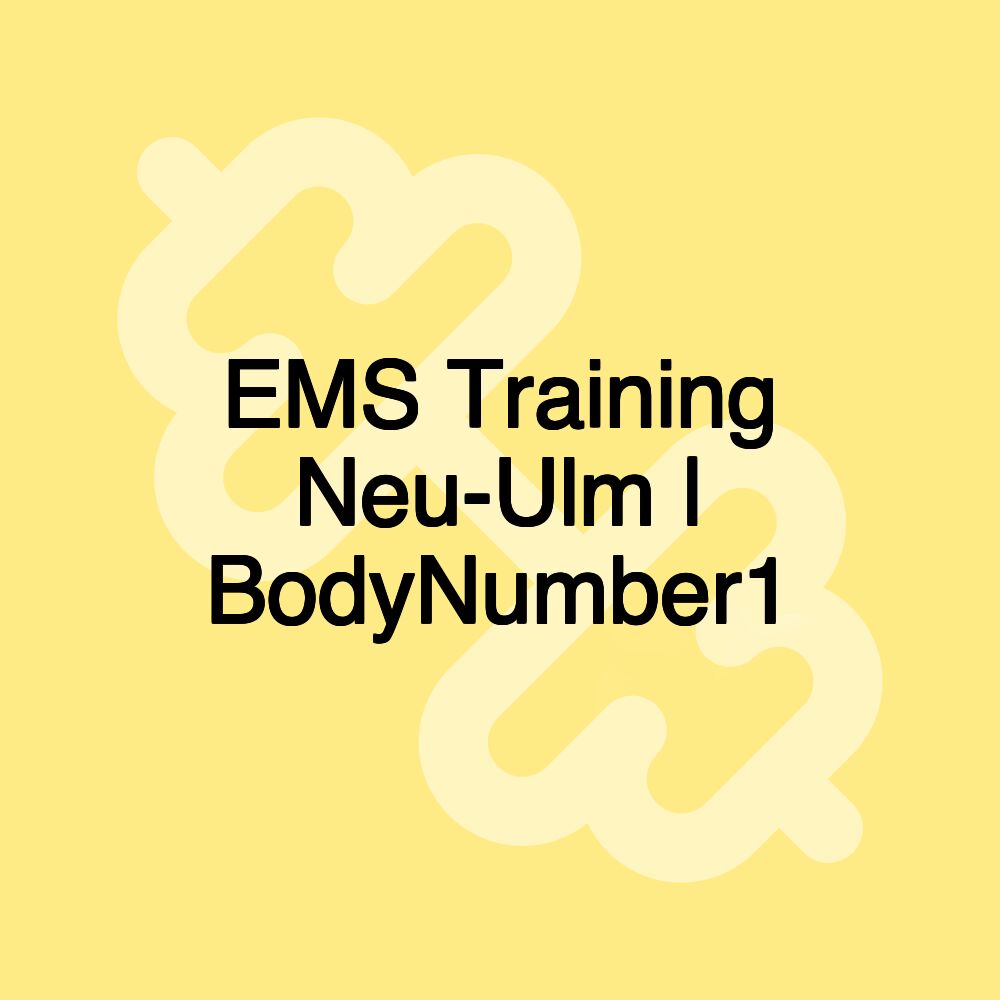 EMS Training Neu-Ulm | BodyNumber1