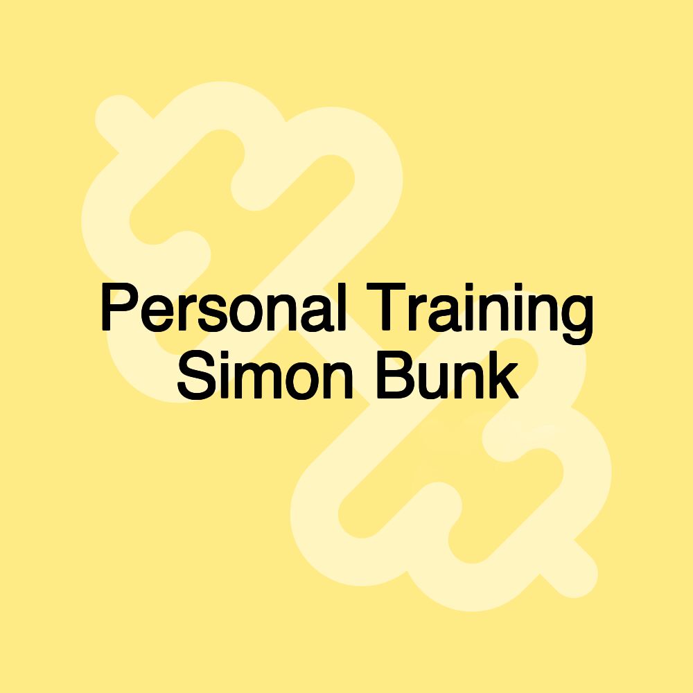 Personal Training Simon Bunk