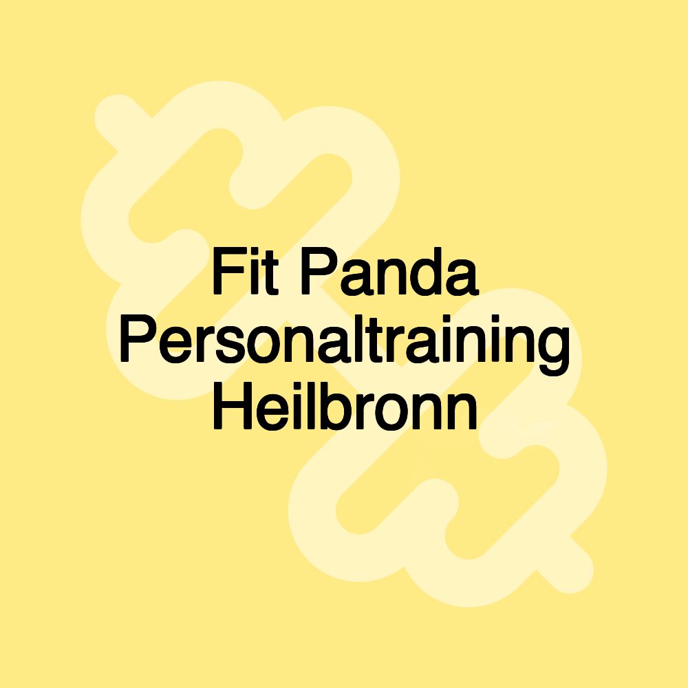 Fit Panda Personaltraining Heilbronn