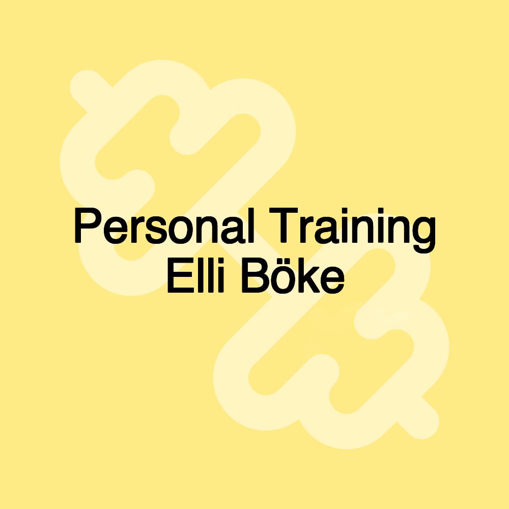 Personal Training Elli Böke