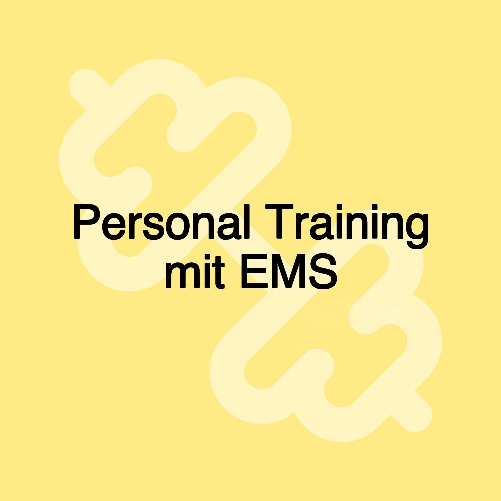 Personal Training mit EMS