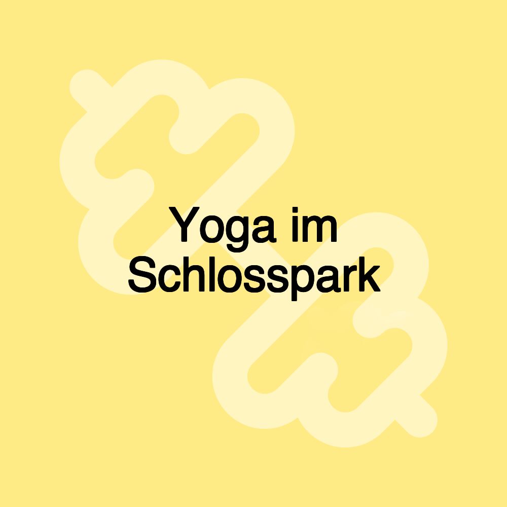 Yoga im Schlosspark