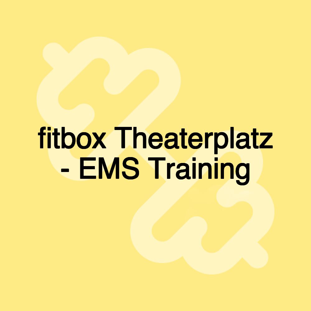 fitbox Theaterplatz - EMS Training