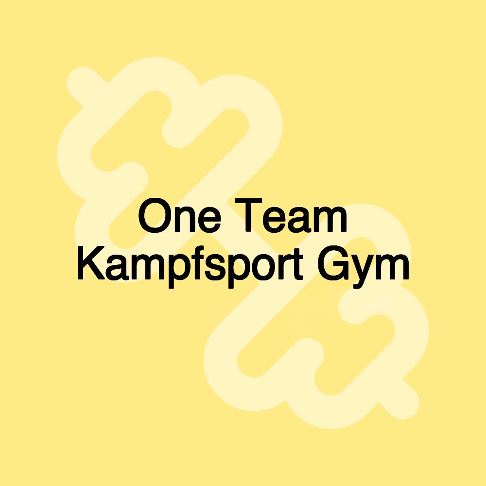 One Team Kampfsport Gym