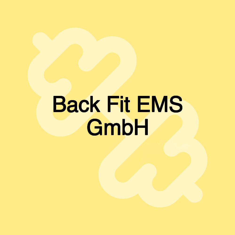 Back Fit EMS GmbH