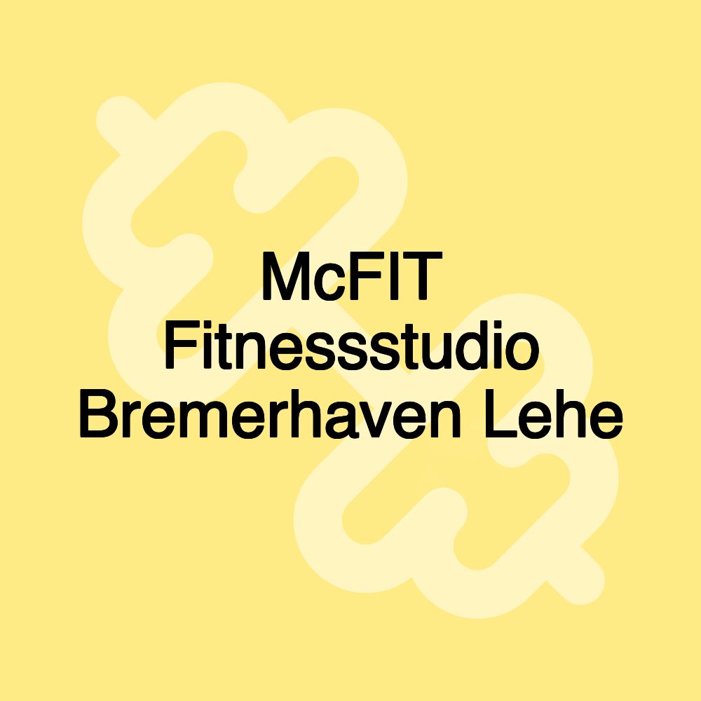 McFIT Fitnessstudio Bremerhaven Lehe