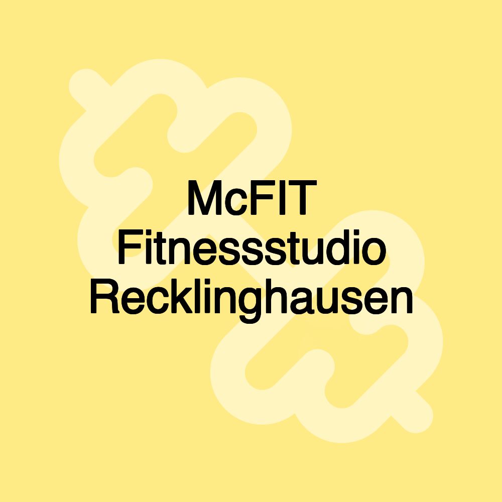 McFIT Fitnessstudio Recklinghausen