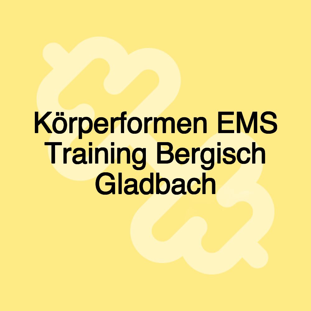 Körperformen EMS Training Bergisch Gladbach