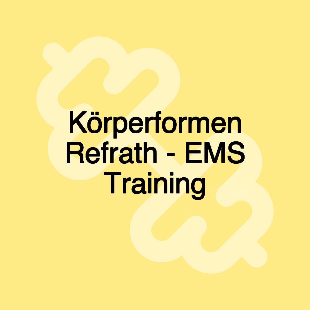 Körperformen Refrath - EMS Training