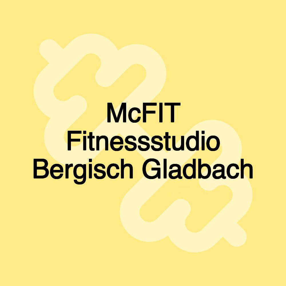 McFIT Fitnessstudio Bergisch Gladbach