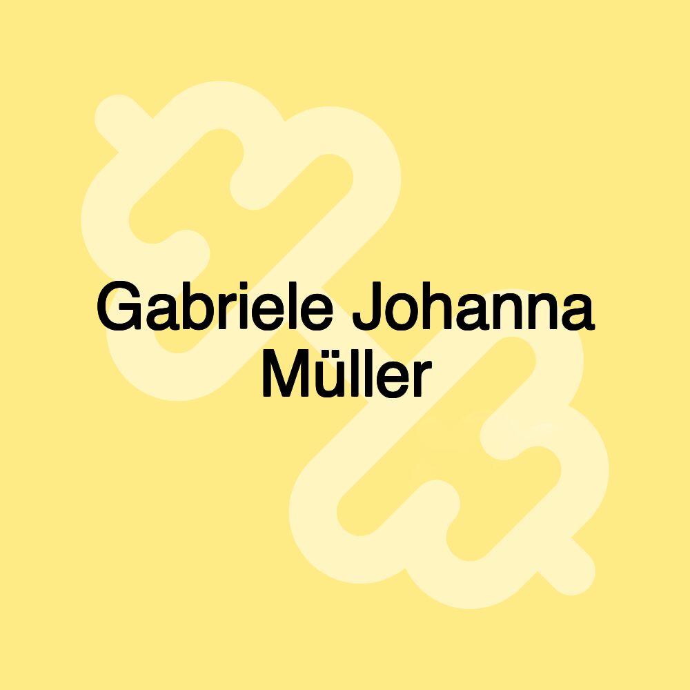 Gabriele Johanna Müller