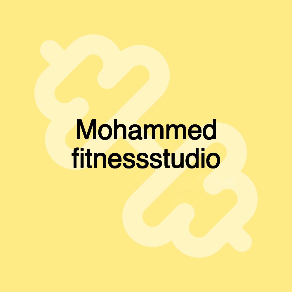 Mohammed fitnessstudio