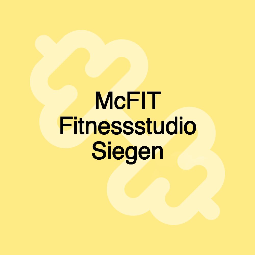 McFIT Fitnessstudio Siegen