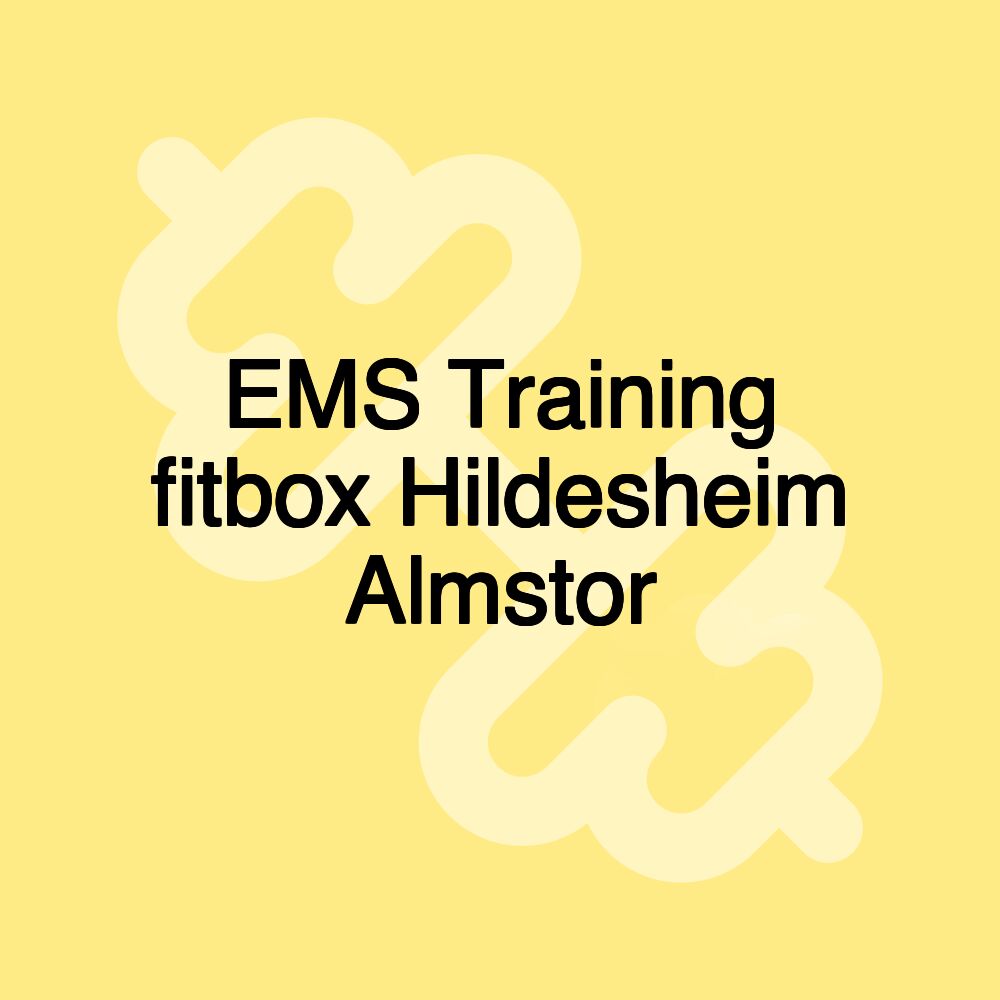 EMS Training fitbox Hildesheim Almstor