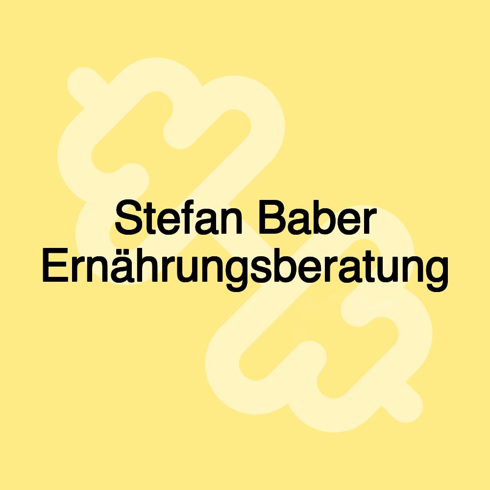 Stefan Baber Ernährungsberatung