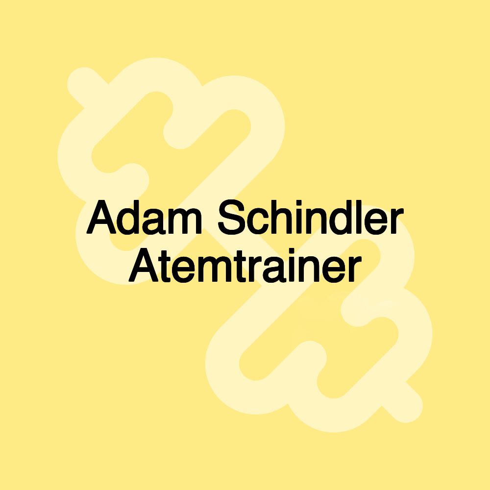 Adam Schindler Atemtrainer