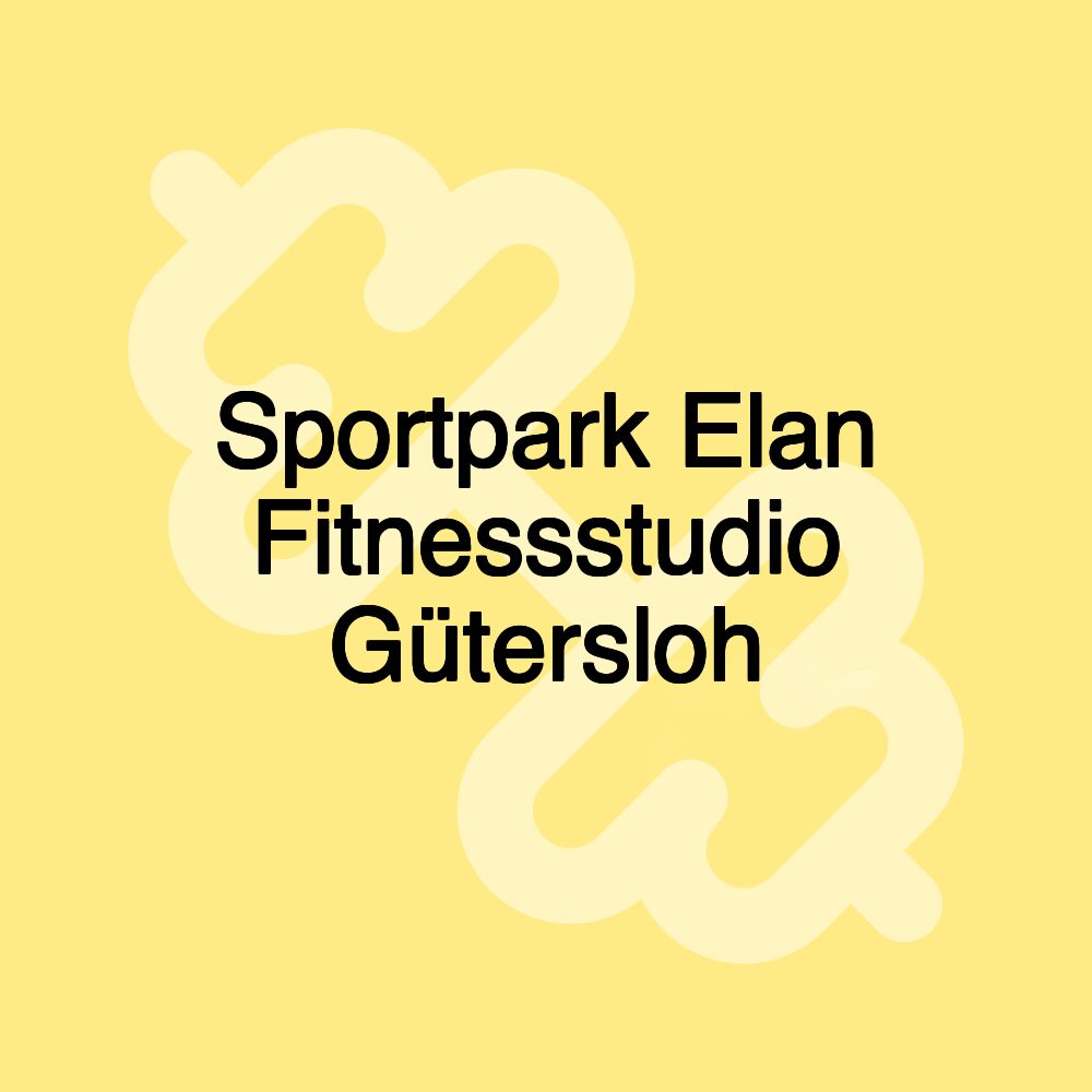 Sportpark Elan Fitnessstudio Gütersloh