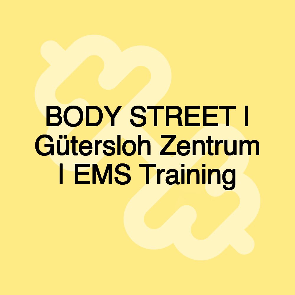 BODY STREET | Gütersloh Zentrum | EMS Training