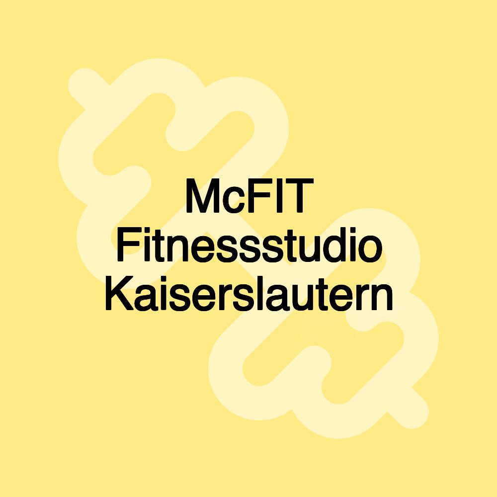 McFIT Fitnessstudio Kaiserslautern