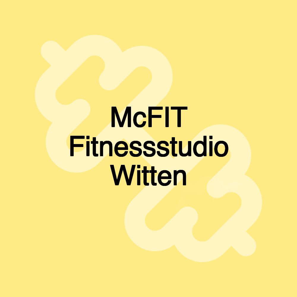 McFIT Fitnessstudio Witten