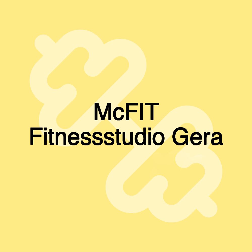 McFIT Fitnessstudio Gera