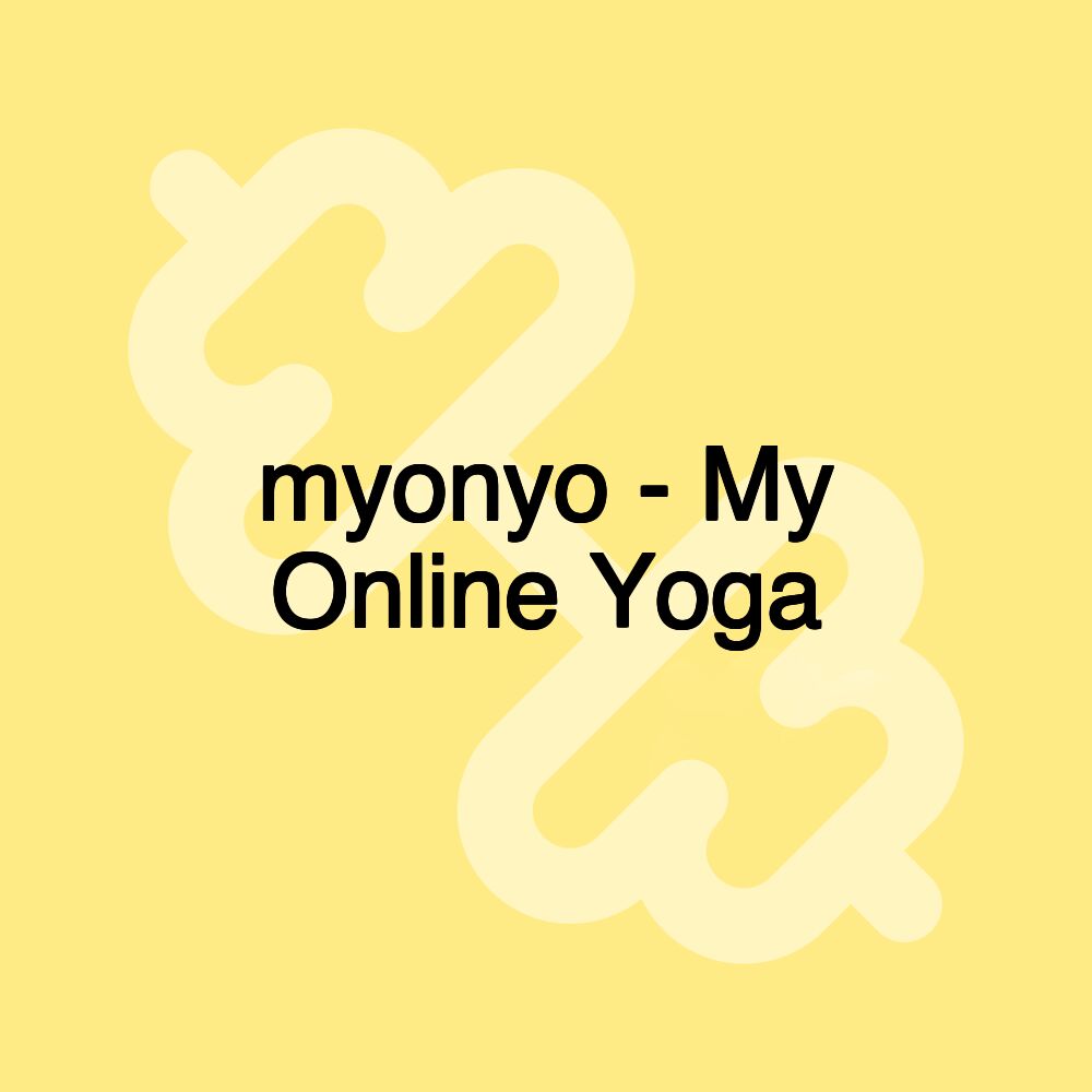 myonyo - My Online Yoga