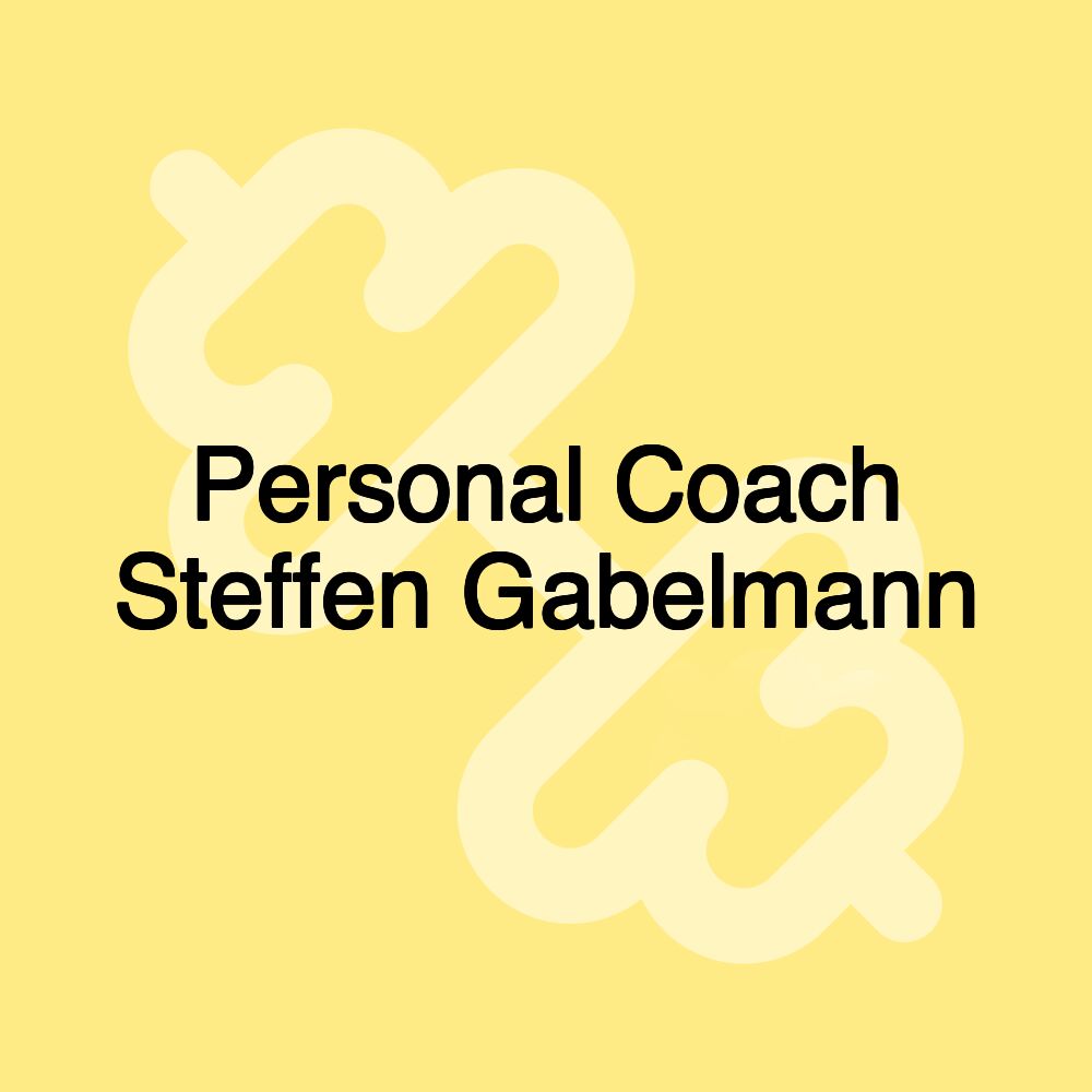 Personal Coach Steffen Gabelmann