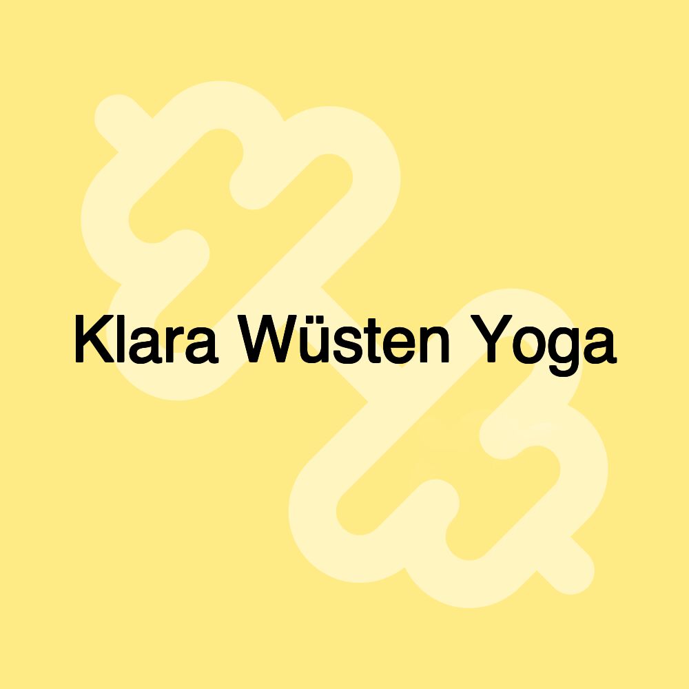 Klara Wüsten Yoga