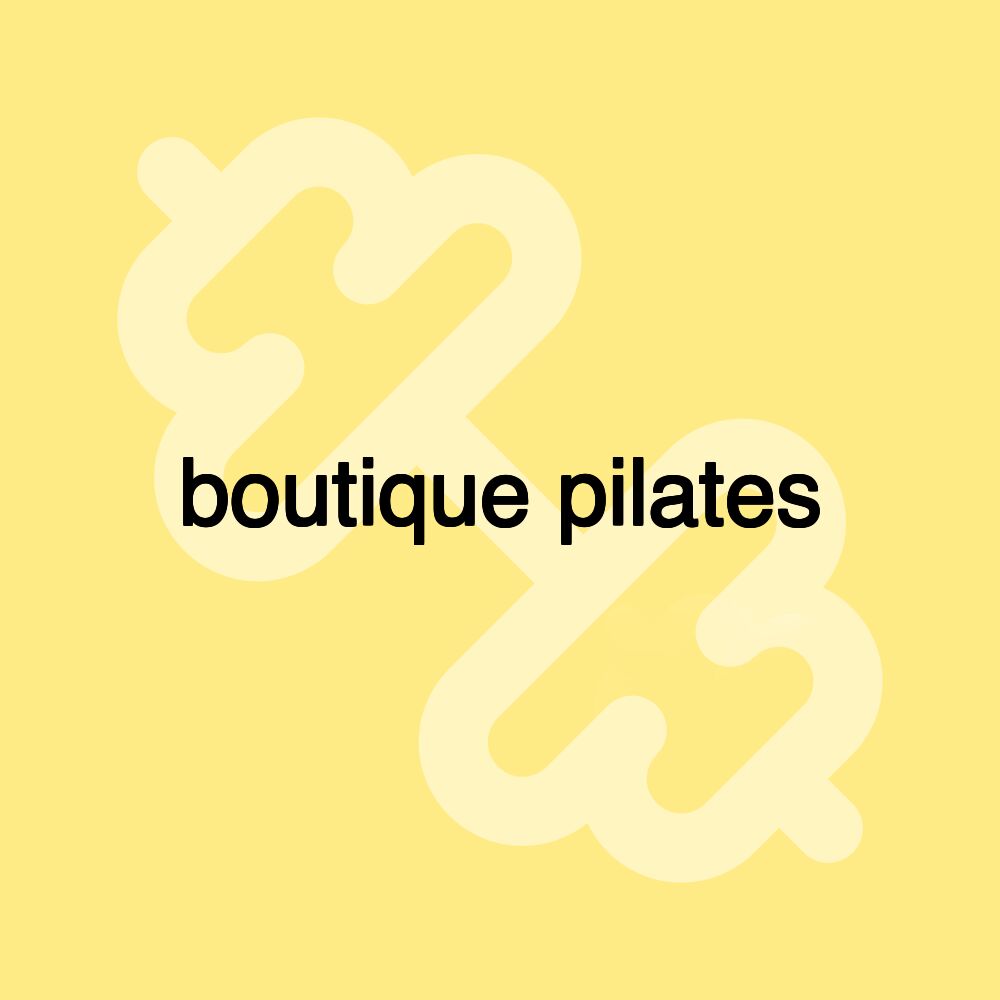 boutique pilates