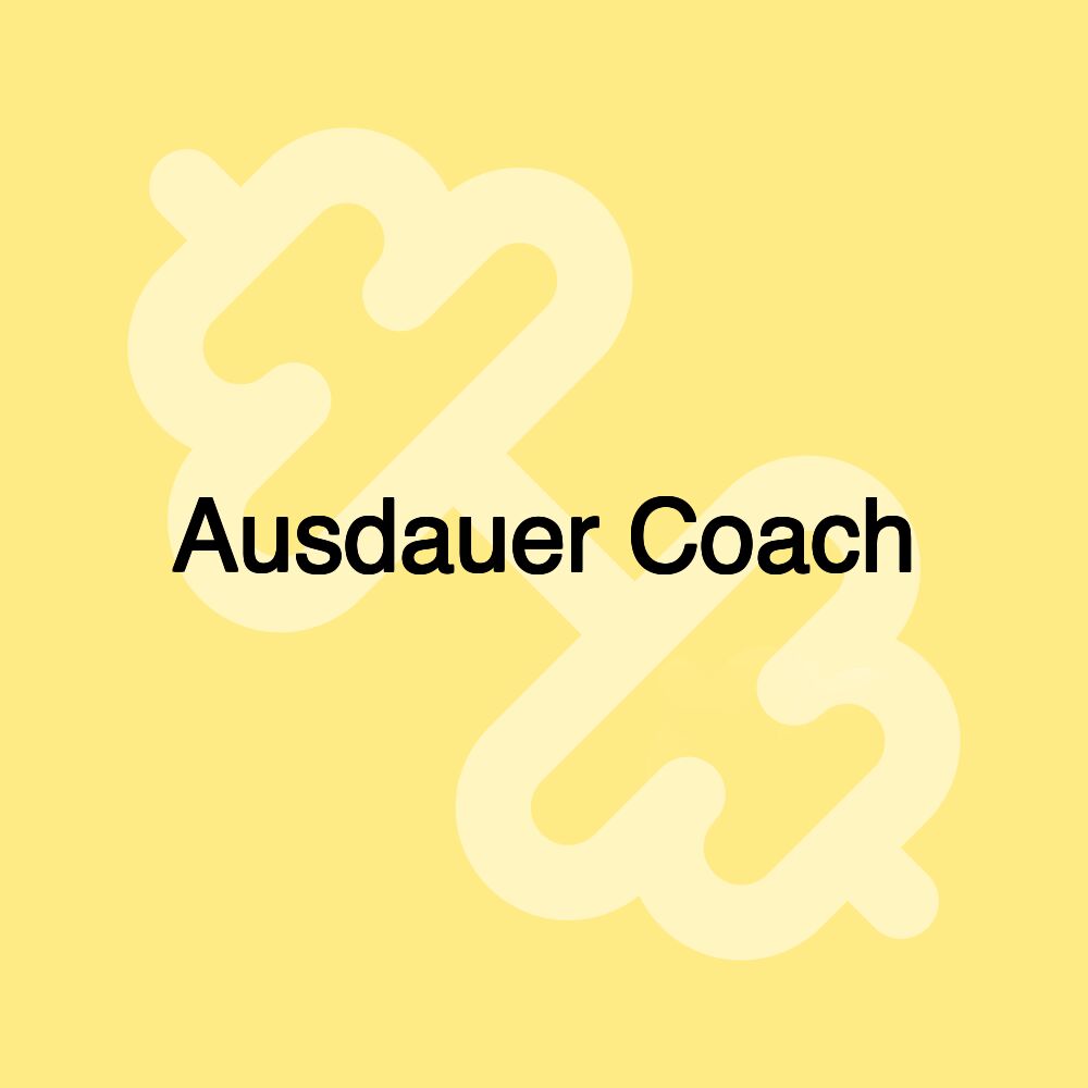 Ausdauer Coach