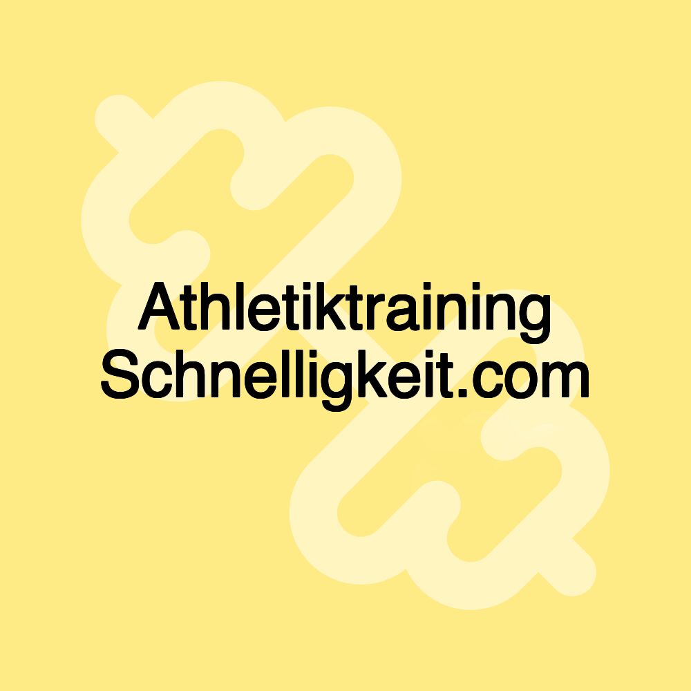 Athletiktraining Schnelligkeit.com