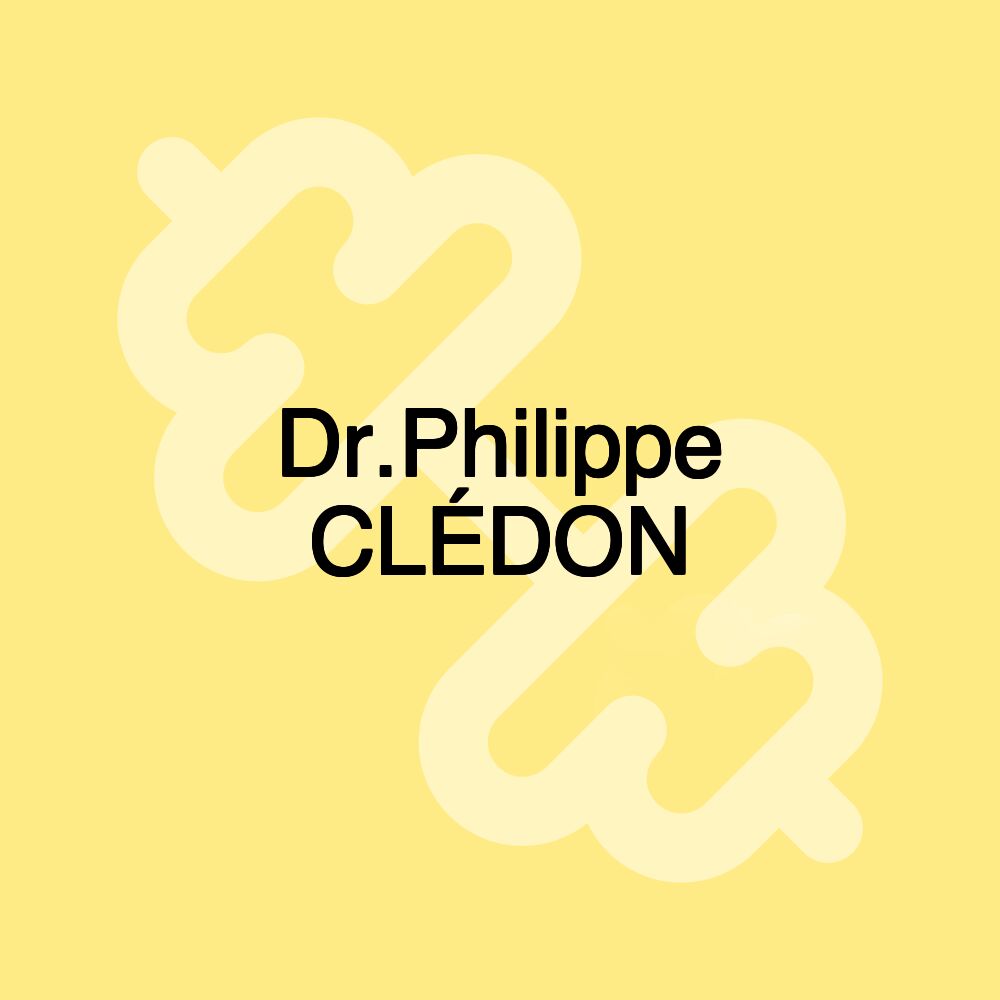 Dr.Philippe CLÉDON