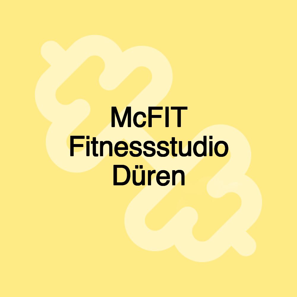 McFIT Fitnessstudio Düren