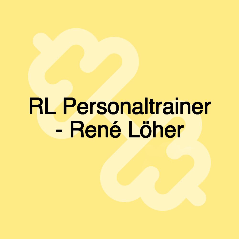 RL Personaltrainer - René Löher