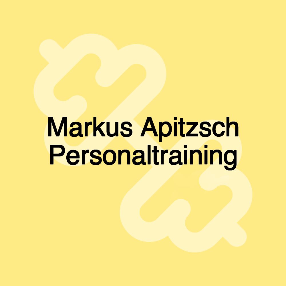 Markus Apitzsch Personaltraining