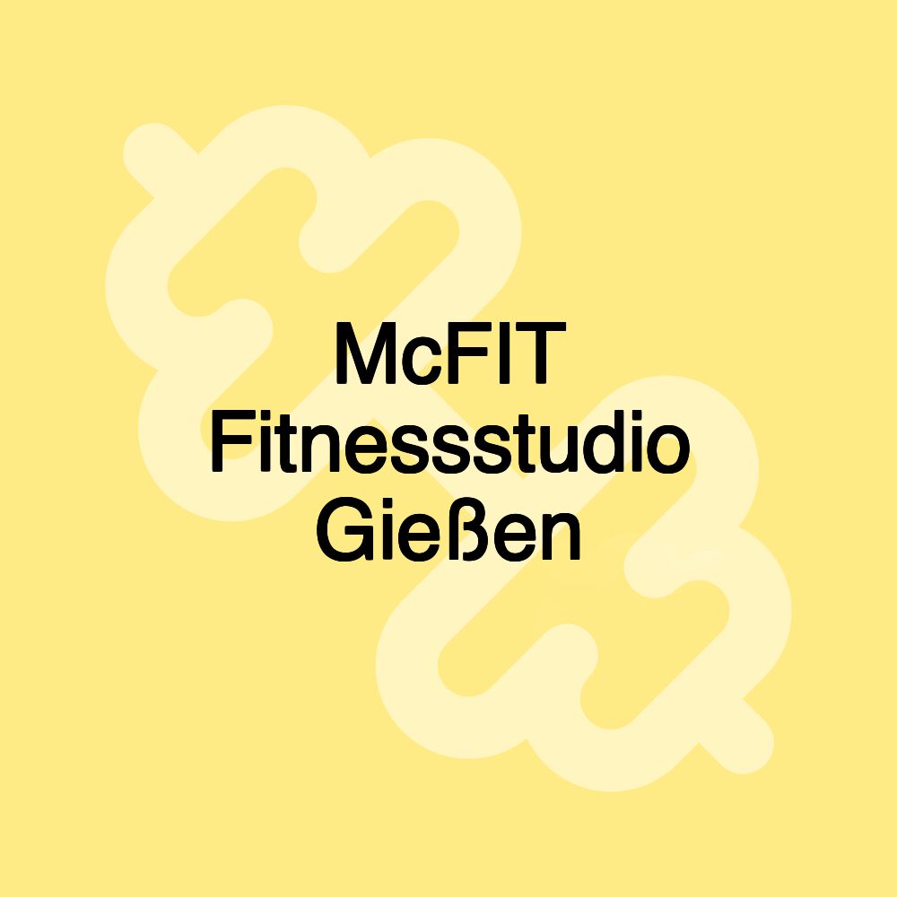 McFIT Fitnessstudio Gießen