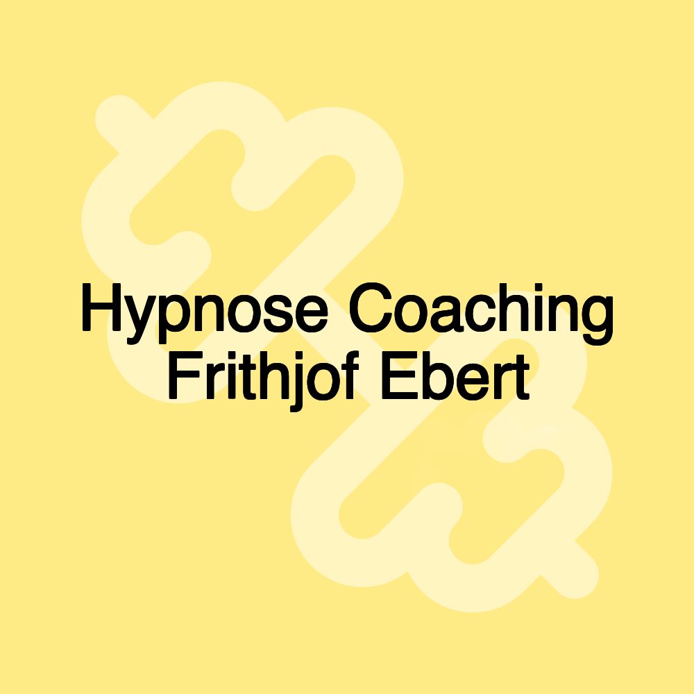 Hypnose Coaching Frithjof Ebert