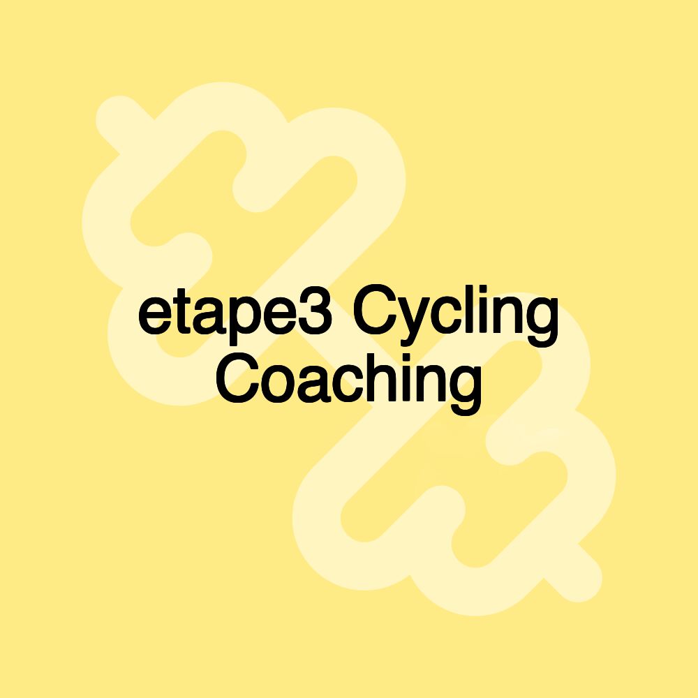 etape3 Cycling Coaching