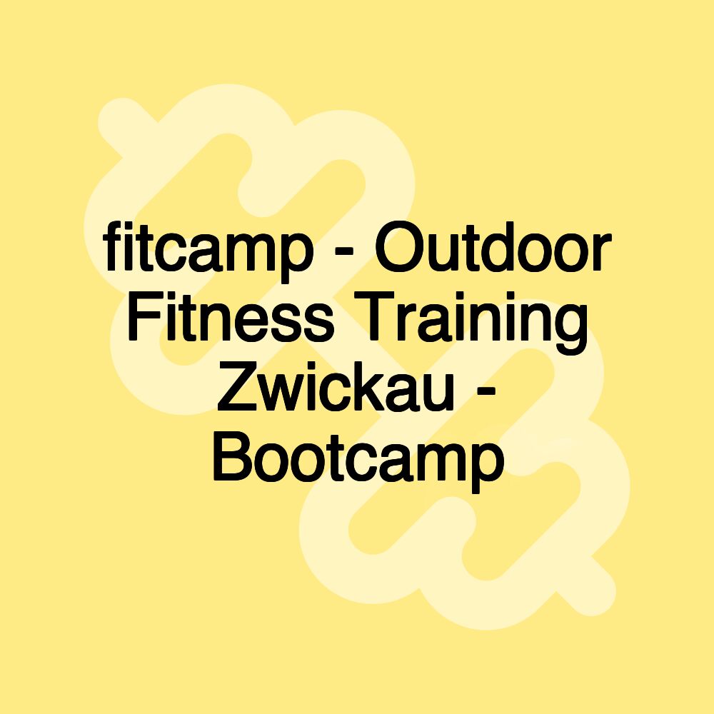 fitcamp - Outdoor Fitness Training Zwickau - Bootcamp