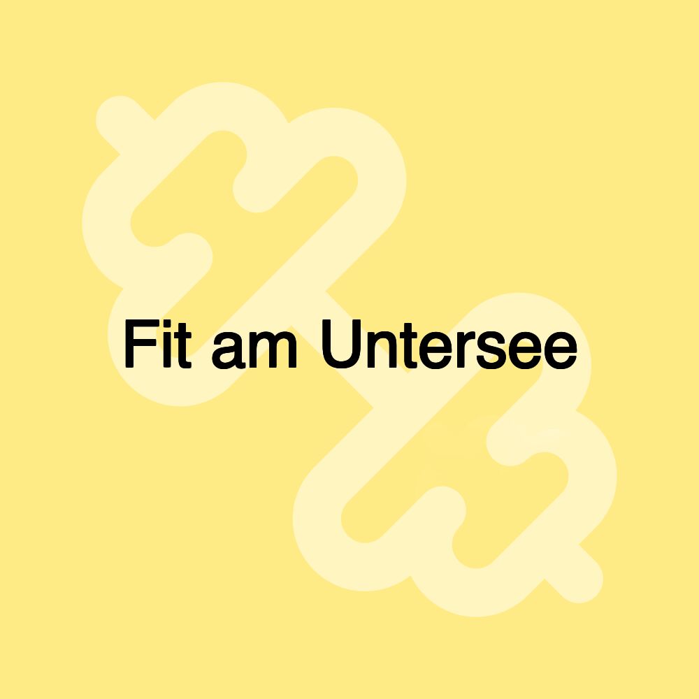 Fit am Untersee