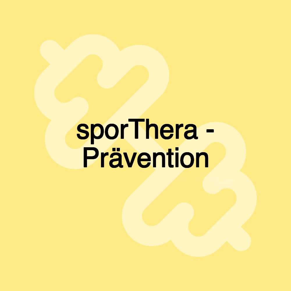 sporThera - Prävention