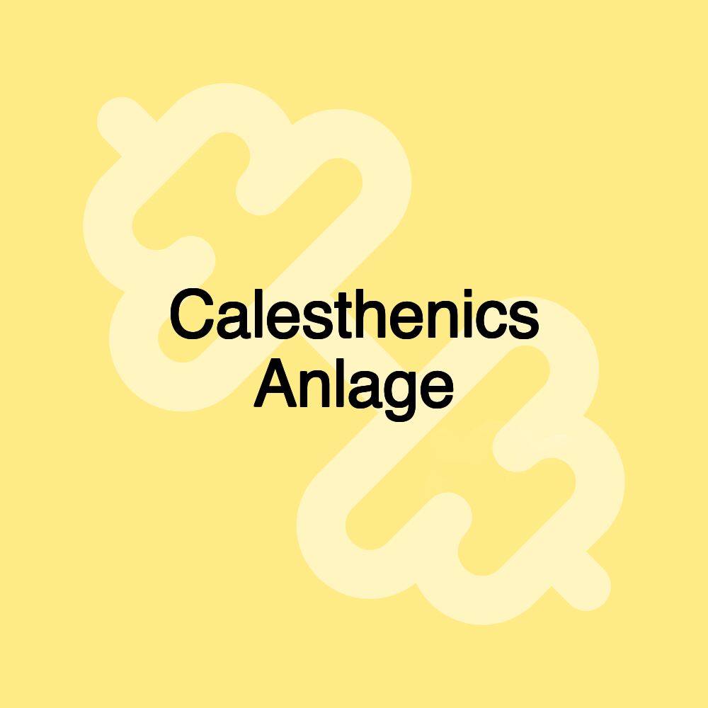 Calesthenics Anlage