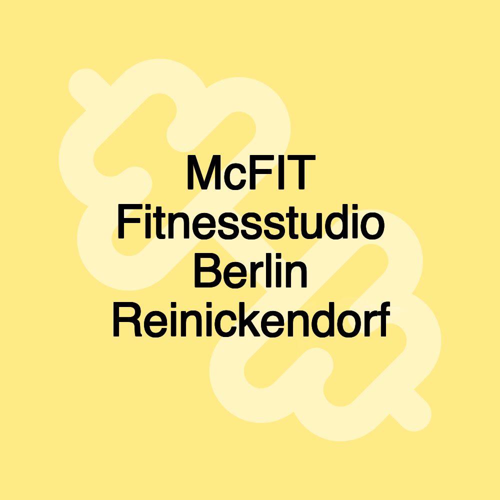 McFIT Fitnessstudio Berlin Reinickendorf