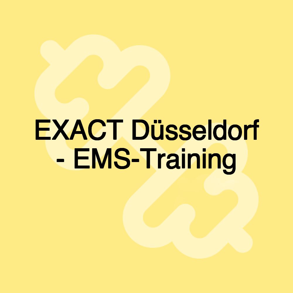 EXACT Düsseldorf - EMS-Training