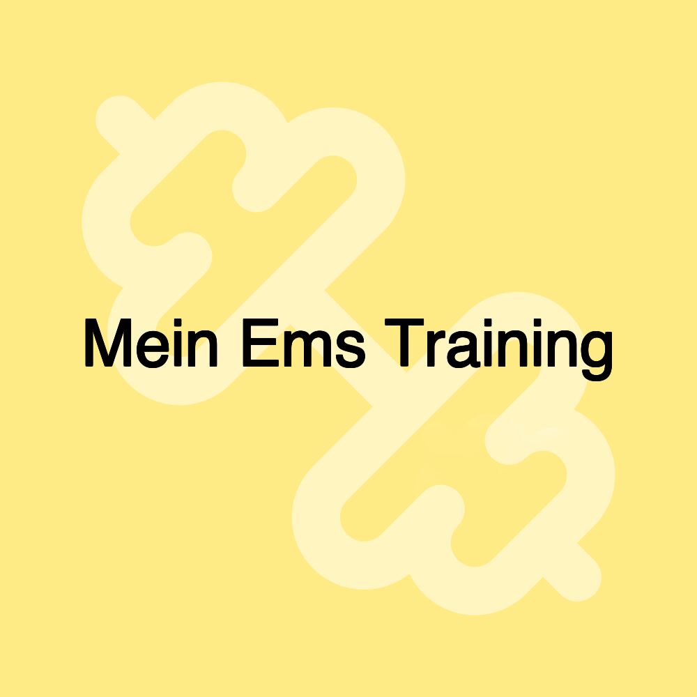 Mein Ems Training