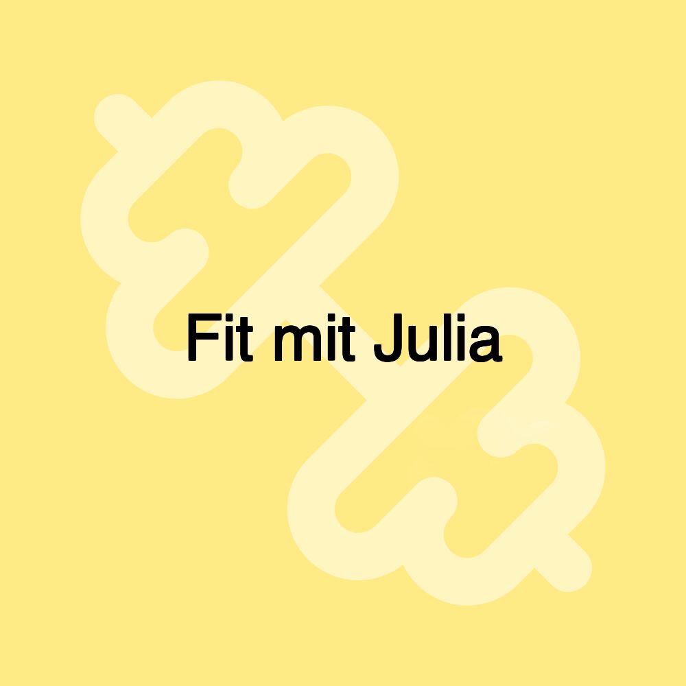 Fit mit Julia