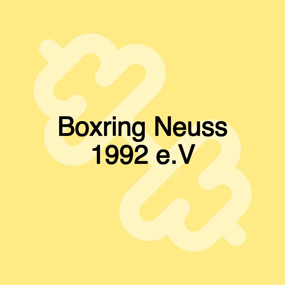 Boxring Neuss 1992 e.V